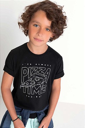 Camiseta Luc.boo - Pizza time