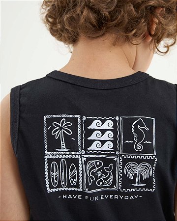 Conjunto Onda Marinha regata estampada praia e bermuda d'água 1 ao 10