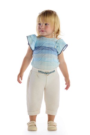 Conjunto Kiki Body Ondas e Calça com Cinto Coração P ao G