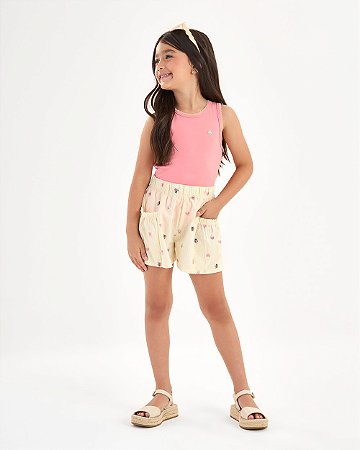 Conjunto Somnii Regata e Shorts Estampa Joaninha 4 ao 12