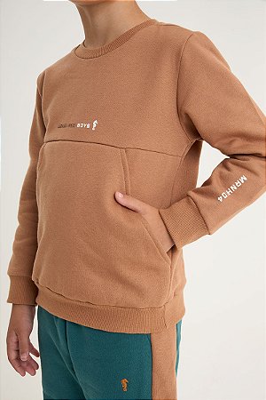 Conjunto Moletom Onda Marinha Infantil 4 ao 10