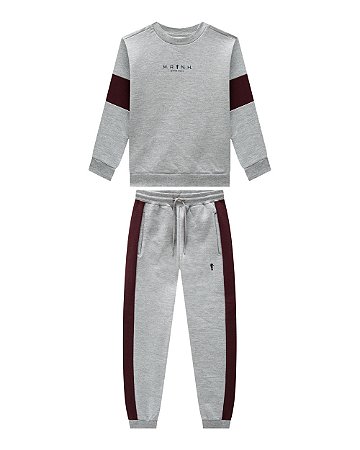 Conjunto Moletom Onda Marinha Faixa 4 ao 10