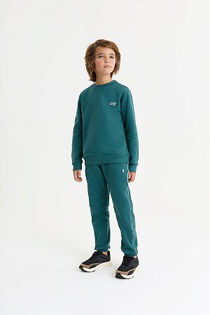 Conjunto Moletom Onda Marinha Listra fina 4 ao 12