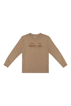 Camiseta Colorittá Manga Longa Estampa Alto Relevo 4 ao 14