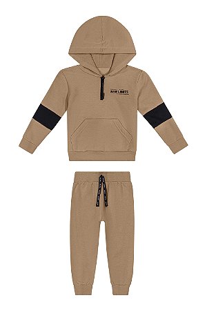 Conjunto Colorittá Moletom Capuz Zíper Infantil 1 ao 8