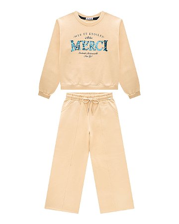 Conjunto Juvenil Nina Go Moletom Lantejoulas - 12 ao 16