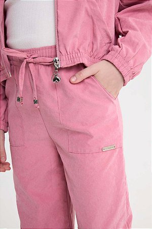 Calça Wide Leg Somnii Nylon Acetinado - 4 ao 14