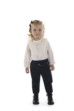 Body Kiki Bebê Manga Longa Texturizado - P ao G