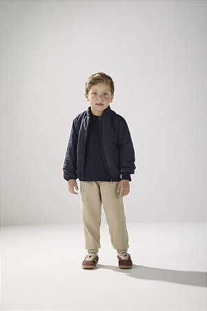 Jaqueta Infantil Valent Nylon Peluciada Zíper 6 ao 12