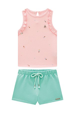 Conjunto Somnii Baby Regata Babados Sorvetinho P ao 3