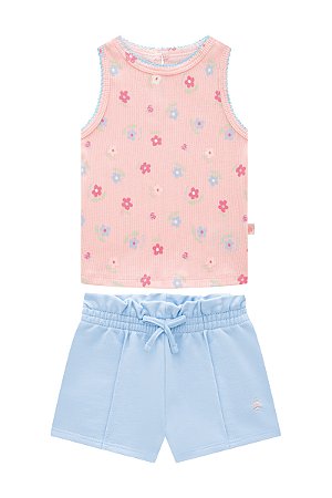 Conjunto Somnii Regata Canelada Florzinha 1 ao 3