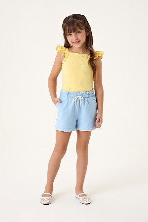 Conjunto Somnii Blusa Babado Flor Alto Relevo 1 ao 12