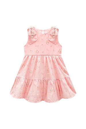 Vestido Somnii Rodado Laço Coelhinho Forrado P ao GG