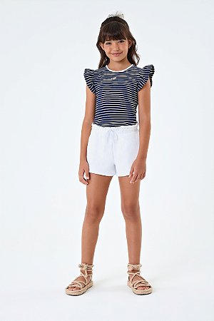 Conjunto Nina Go Blusa Ribana Canelada Listrada 14 ao 18