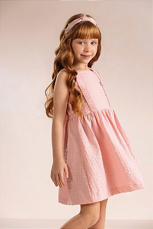 Vestido Kiki Tecido Texturizado com Alça 6 ao 12