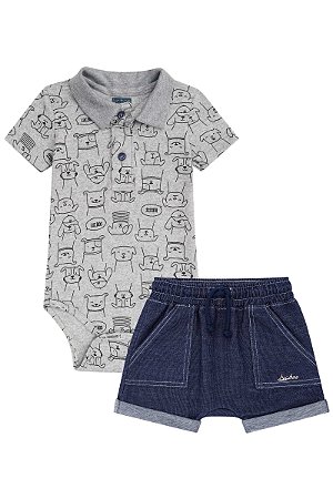 Conjunto Luc.boo - Body e shorts