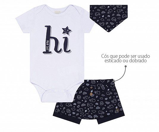 Conjunto Luc.boo - Hi com bandana