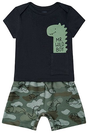 Macacão Luc.boo - Dino camuflado