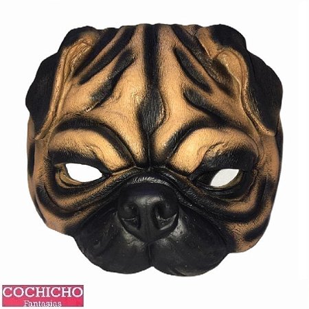 Máscara Cachorro Pug Emborrachada