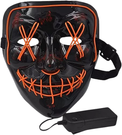 Máscara The Purge com LED