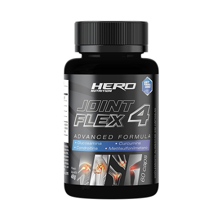 Joint Flex 4 Advanced Formula 60 Capsulas - Hero Nutrition - (Venda Exclusiva Lojas Fisica)
