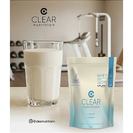 Whey Sem Lactose Refil Sabor Original 900g Clear Nutrition