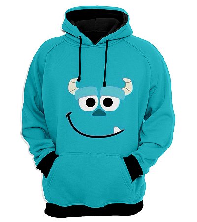 monster face moletom com capuz