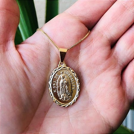 Colar com Medalha Nossa Senhora de Guadalupe