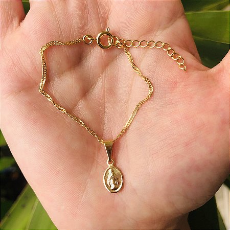 Pulseira infantil Nossa Senhora das Graças simples