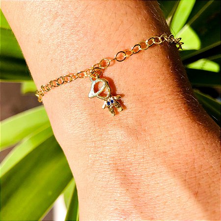 Pulseira elo com 1 criança