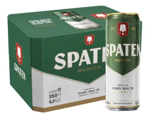 Cerveja Spaten Puro Malte 350ml Pack 12 unidades