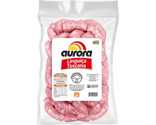 Linguiça Aurora Toscana Pacote 5kg