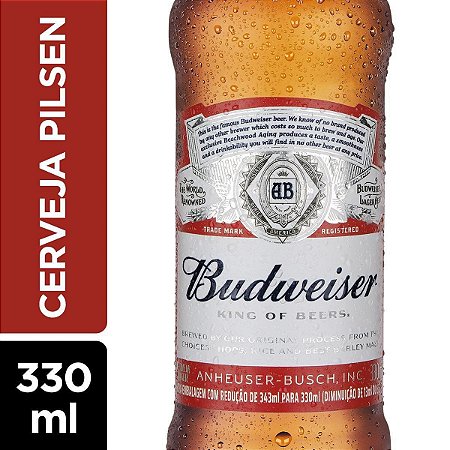 Cerveja Budweiser Pilsen Long Neck 330ml