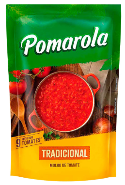 Molho de Tomate Pomarola Tradicional Sachê 1,02kg