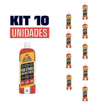 Kit 10 Unidades - Pretinho Baba de Camelo - EXCLUSIVO 1L