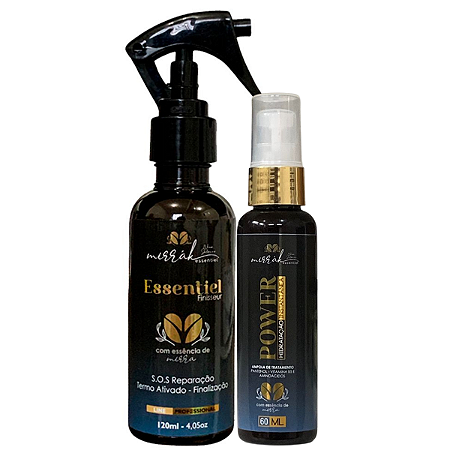 Kit Essentiel Mirrah 120ml + Ampola 60ml Reconstroi Hidrata