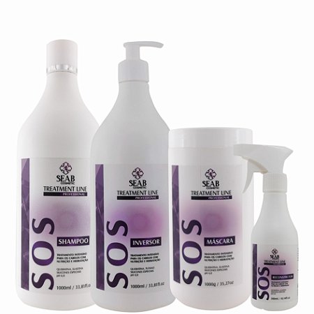 KIT SOS TRATAMENTO PROFISSIONAL4 PASSOS
