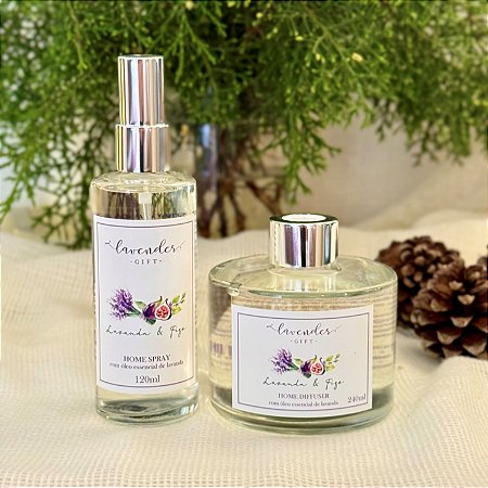 Kit Difusor de Varetas + Home Spray Lavanda & Figo