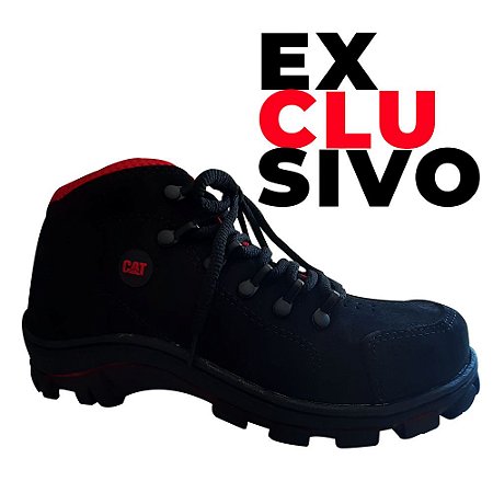 TÊNIS CATERPILLAR EM COURO INTRUDER PRETO | Loja Tênis Cat