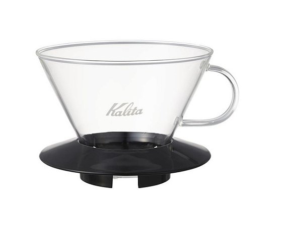PORTA FILTRO DE VIDRO KALITA WAVE 185 PRETO