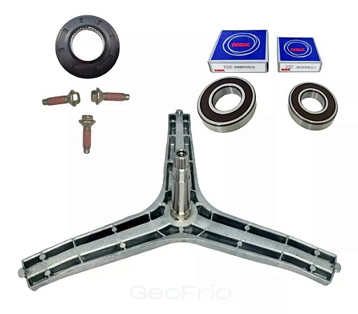 KIT TRIPE RETENTOR ROLAMENTOS LAVA E SECA SAMSUNG (DC97-14370E)