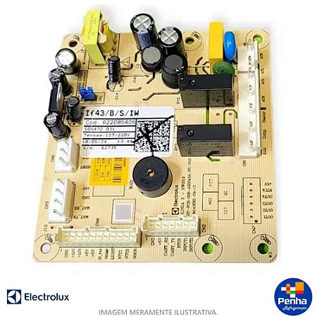 PLACA POTÊNCIA ORIGINAL GELADEIRA ELECTROLUX IF43 / IF43S / IF43B A22085406