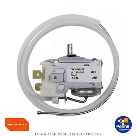 TERMOSTATO ORIGINAL EXPOSITOR BRASTEMP BZA12AF W11082460 (TSV2011-01)