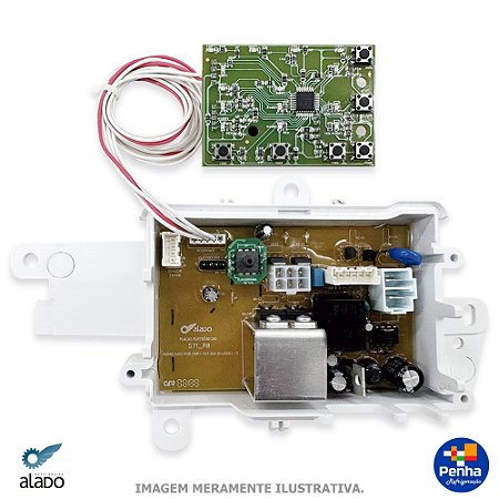 PLACA ELETRÔNICA COMPATÍVEL LAVADORA BRASTEMP BWK12A9 W11435390 ALADO