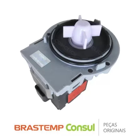 ELETROBOMBA DRENAGEM ORIGINAL BRASTEMP-CONSUL 220V (W10849470)
