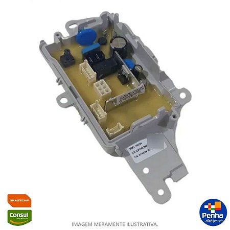 PLACA POTENCIA LAVADORA BRASTEMP BWK12 127V W11435390