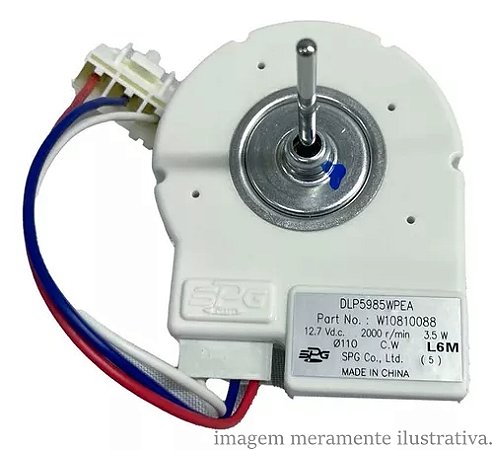MOTOR VENTILADOR DC14V REFRIGERADOR BRASTEMP  BRM59/BRY59 (W10810088)