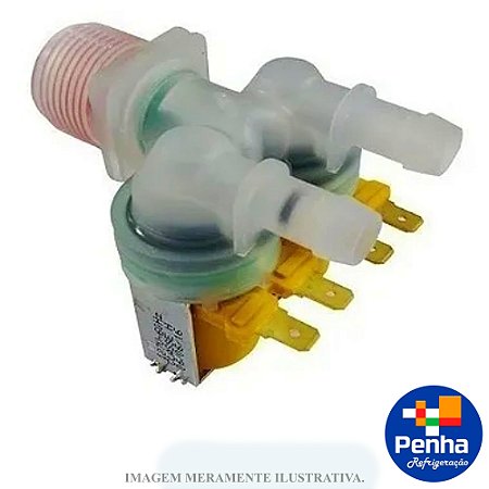 VALVULA ENTRADA DUPLA LAVADORA ELECTROLUX 127V (AGT)