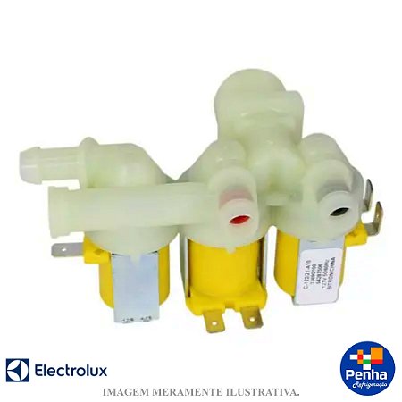 VALVULA ENTRADA TRIPLA 127V ORIGINAL ELECTROLUX LT15F 64287506