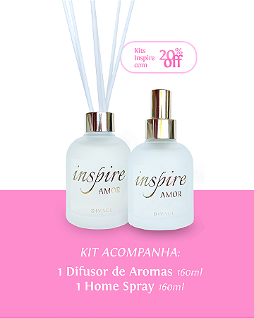 Kit Difusor de Aromas + Home Spray Inspire Amor